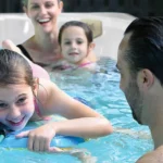 Kids Enjoy Play Time In A 12 Ft Swim Spa All Season Pool