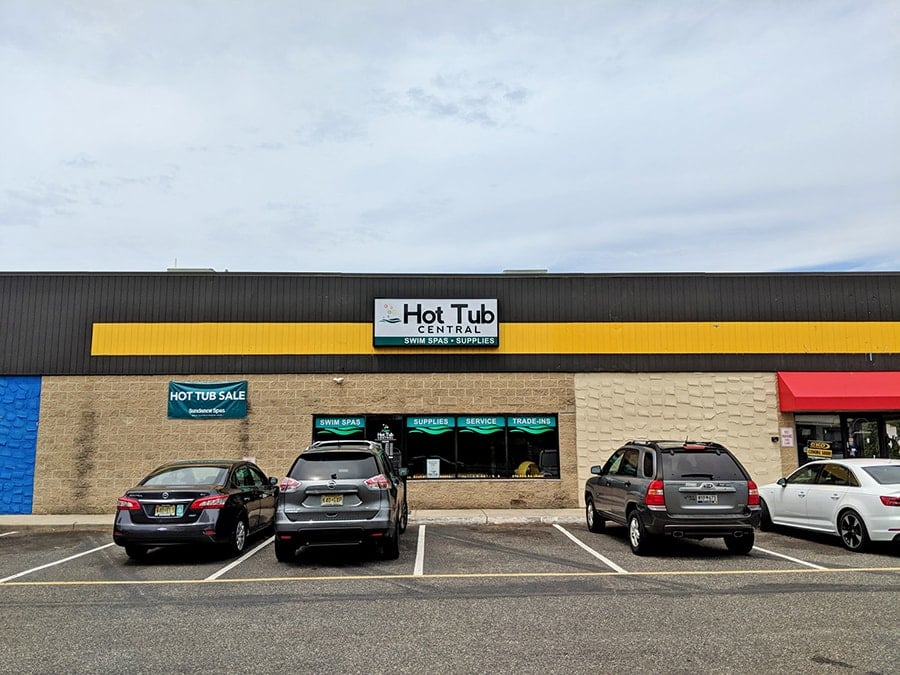 Hot Tub Central Front View Store Front - Hot Tub Central Nj