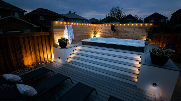 5 Steps To Transform Your Space With Backyard Swim Spa - Hot Tub Central Nj Swim Spas Hydropool Backyard Swim Spa